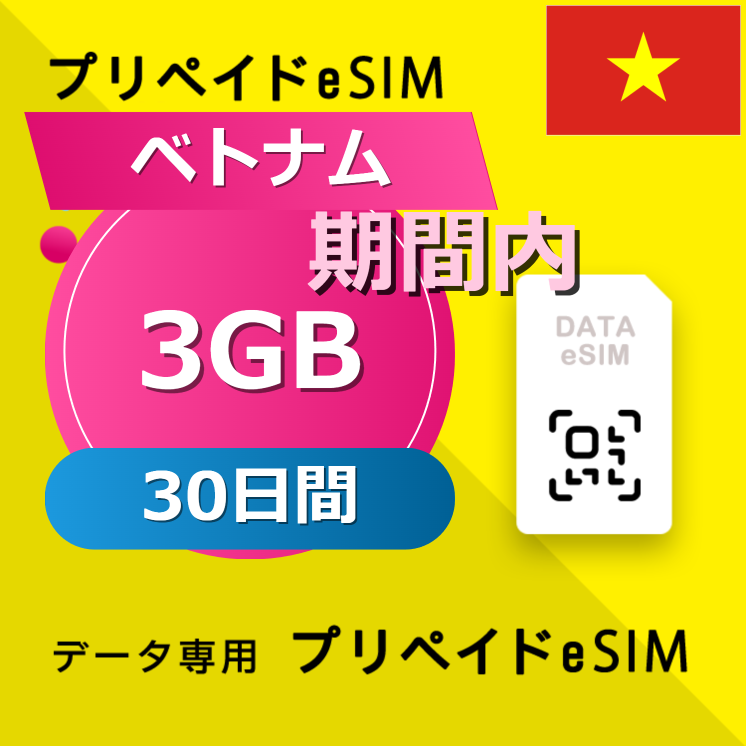 ベトナム 3GB / 30日間