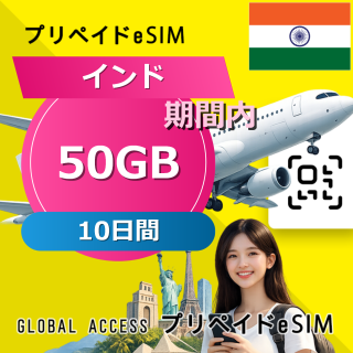 インド eSIM 50GB 10日間