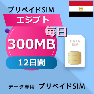 エジプト 300MB / 毎日 12日間