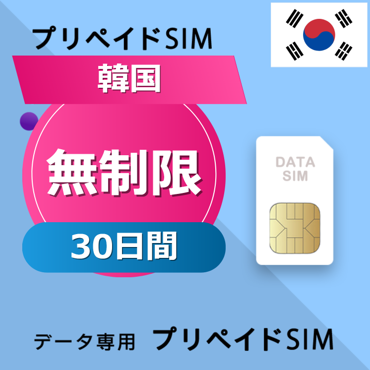韓国 無制限 / 30日間