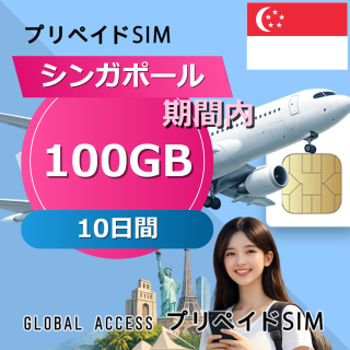 シンガポール 100GB / 10日間