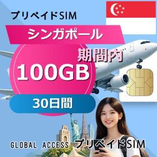 シンガポール SIMカード 100GB 30日間