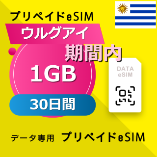 ウルグアイ 1GB / 30日間