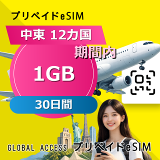 オマーン (中東 12カ国) 1GB / 30日間