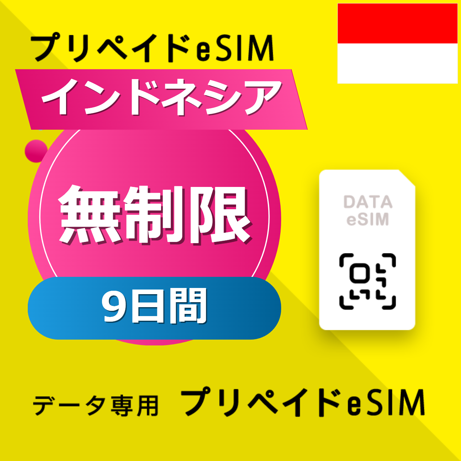 インドネシア 無制限 / 9日間