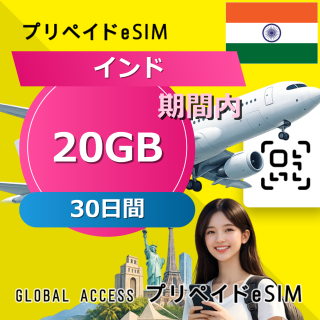 インド eSIM 20GB 30日間