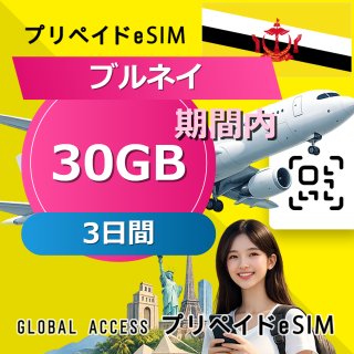ブルネイ eSIM 30GB 3日間