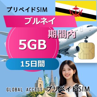 ブルネイ SIMカード 5GB 15日間