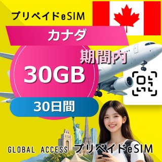 カナダ eSIM 30GB 30日間