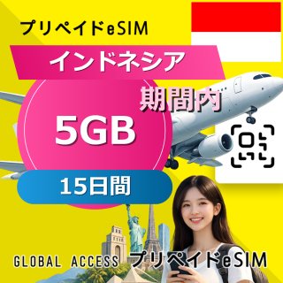 インドネシア eSIM 5GB 15日間