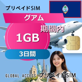 グアム SIMカード 1GB 3日間