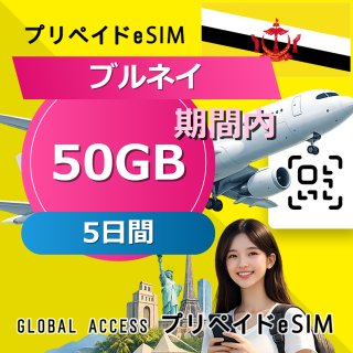 ブルネイ eSIM 50GB 5日間