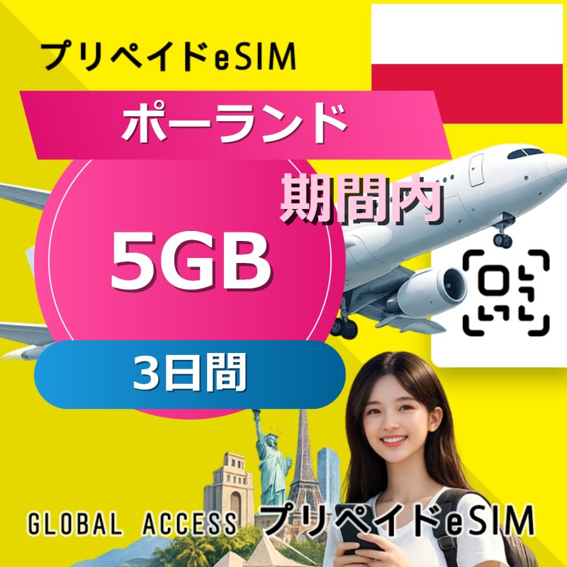 ポーランド eSIM 5GB 3日間
