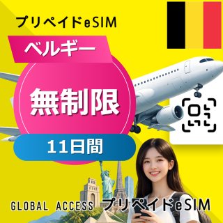 ベルギー eSIM 無制限 11日間